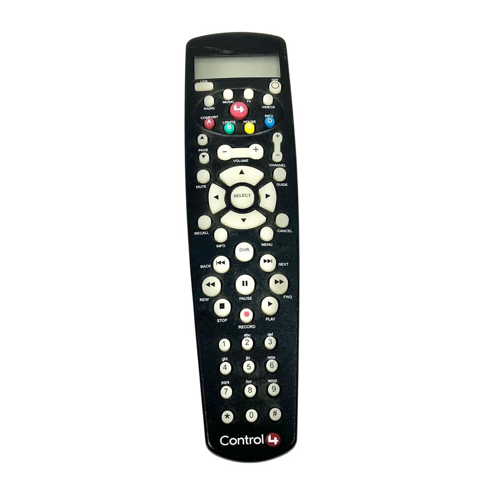 Control4 RCZ-SRC2-B System Remote Control Audio Video Equipment Lighting